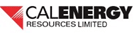 CalEnergy Resources Limited logo with a red triangle and bold text.