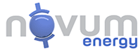 Novum Energy logo with stylized blue and gray text.